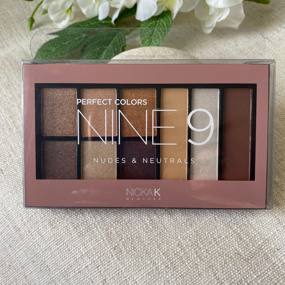 NICKA‎ K Perfect 9 Nude Neutral Eyeshadow Palette Set